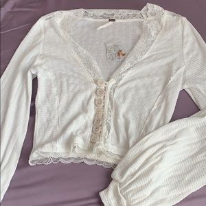 NWT✨ Free People Ivory Top